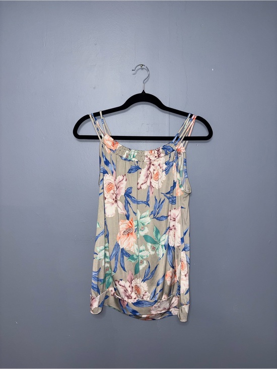 Suzy Shier Tops - Suzy Shier | Beige Floral TankTop